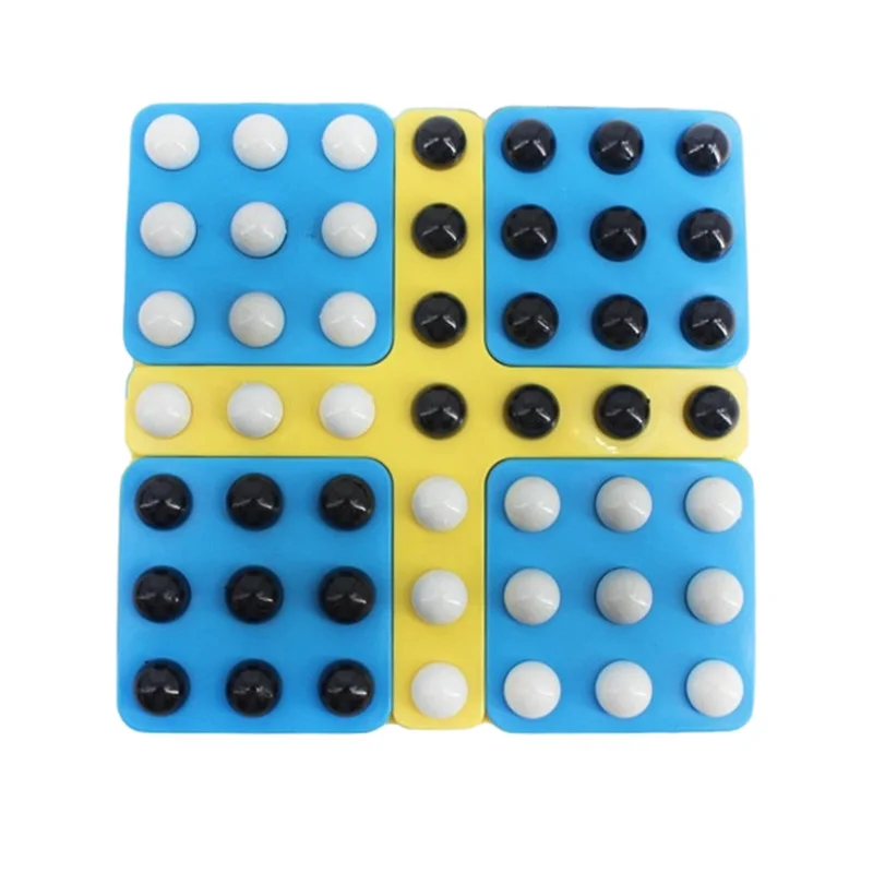 

New Rotary Gobang Pentago Board Game Magic Gomoku With Black And White Beads Parenting Puzzle Game Chess For 2-3 Person Players