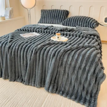 Warm Plush Rabbit Throw Blanket 4