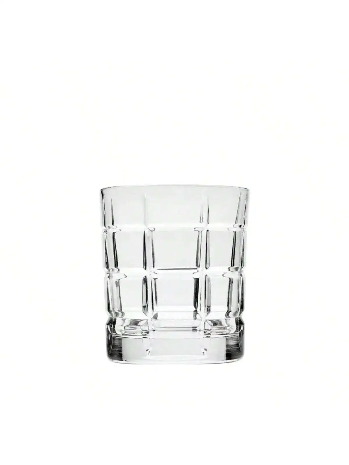 Caja 24 Vasos Whiskey Licor Vidrio Cortado Lusion Stovmex