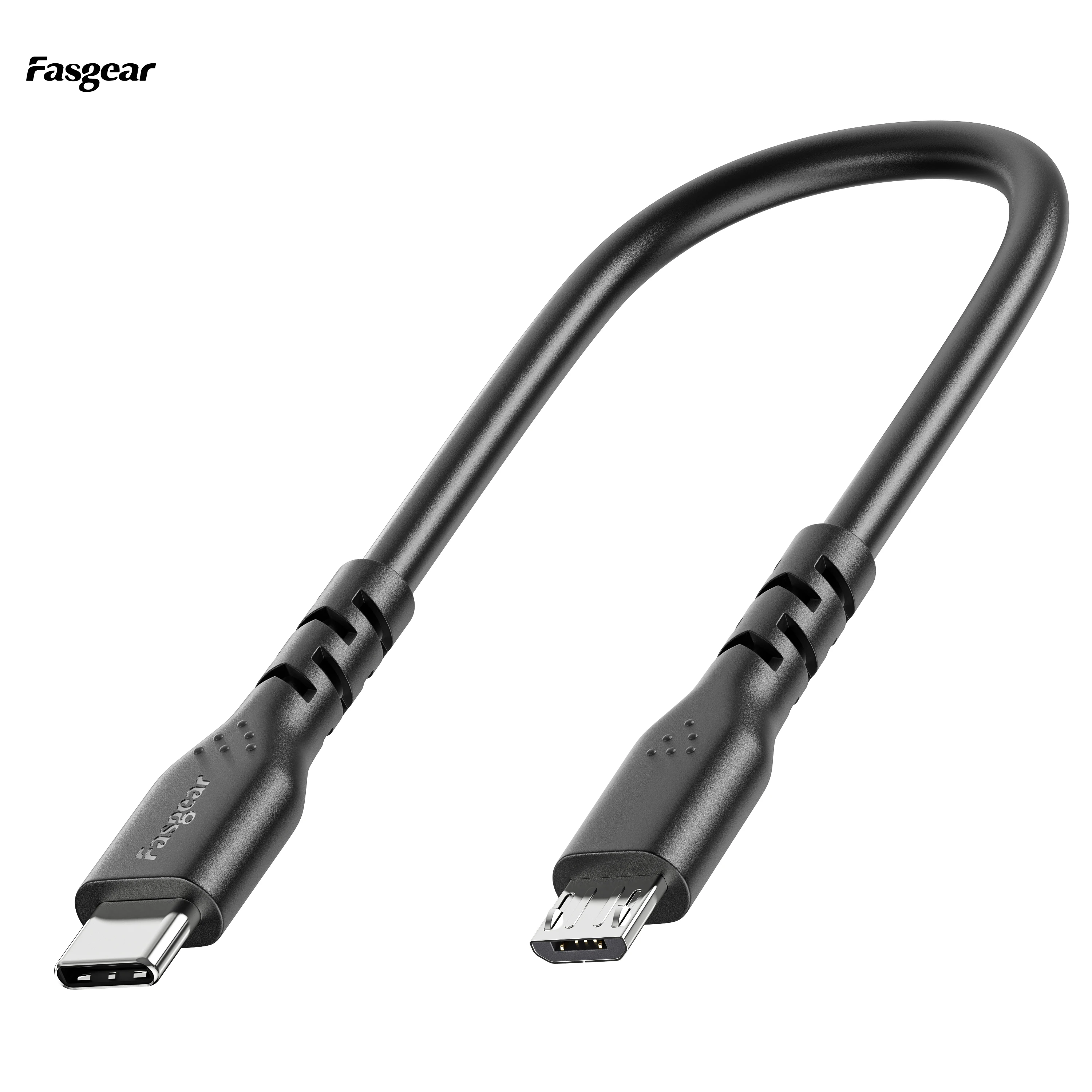 Fasgear USB C to Micro USB 2.0 Cable Type C to Micro USB Cord Compatible with MacBook Pro/Air|Power Bank|PS4/X-box Controller