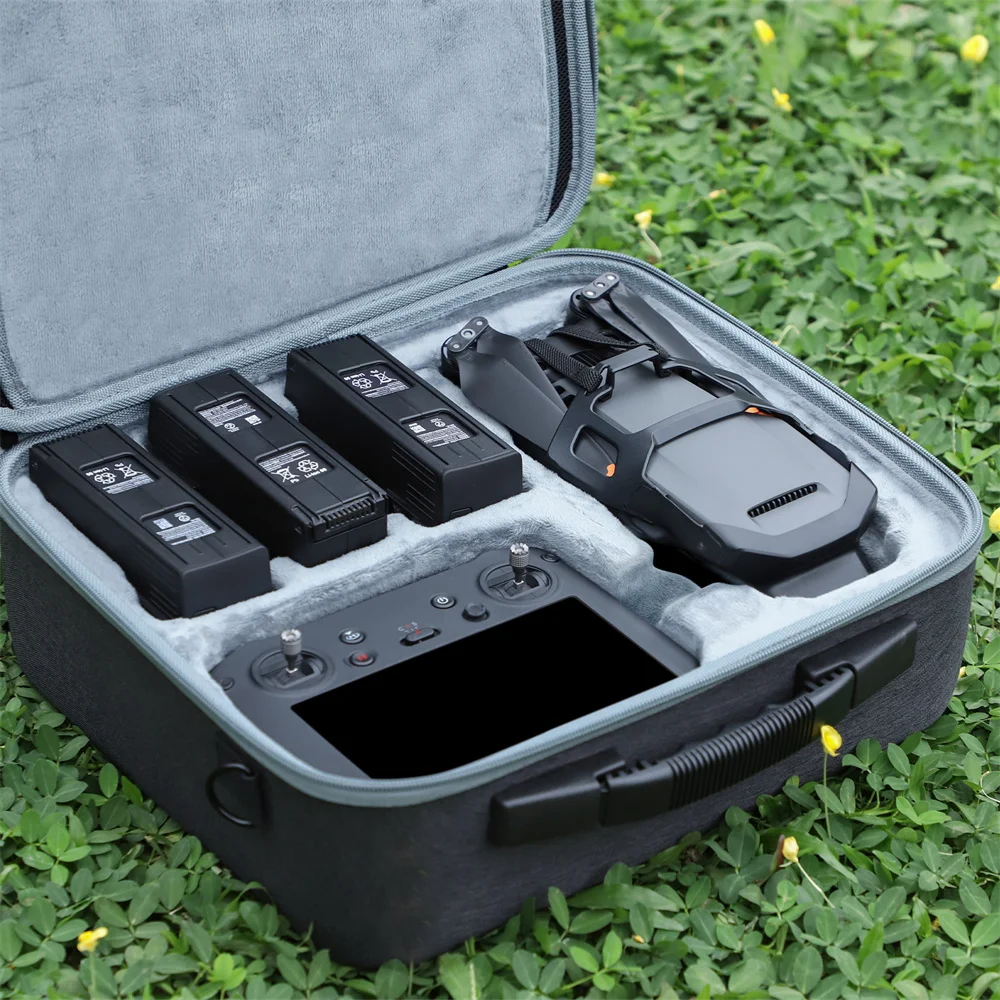 Gray Storage Bag For DJI Mavic 3/3 Pro/3 Classic Case Portable Shoulder+Strap Carrying Hand Box Handle RC/Pro/N1 Remote Cover