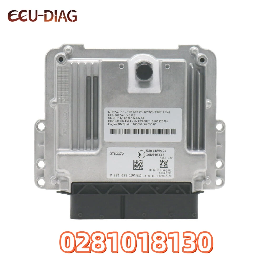 

0281018130 Компьютерная плата ECM Экскаватор Дизельный двигатель ЭБУ Электронный модуль контроллера для BOSCH Econtroller с программой