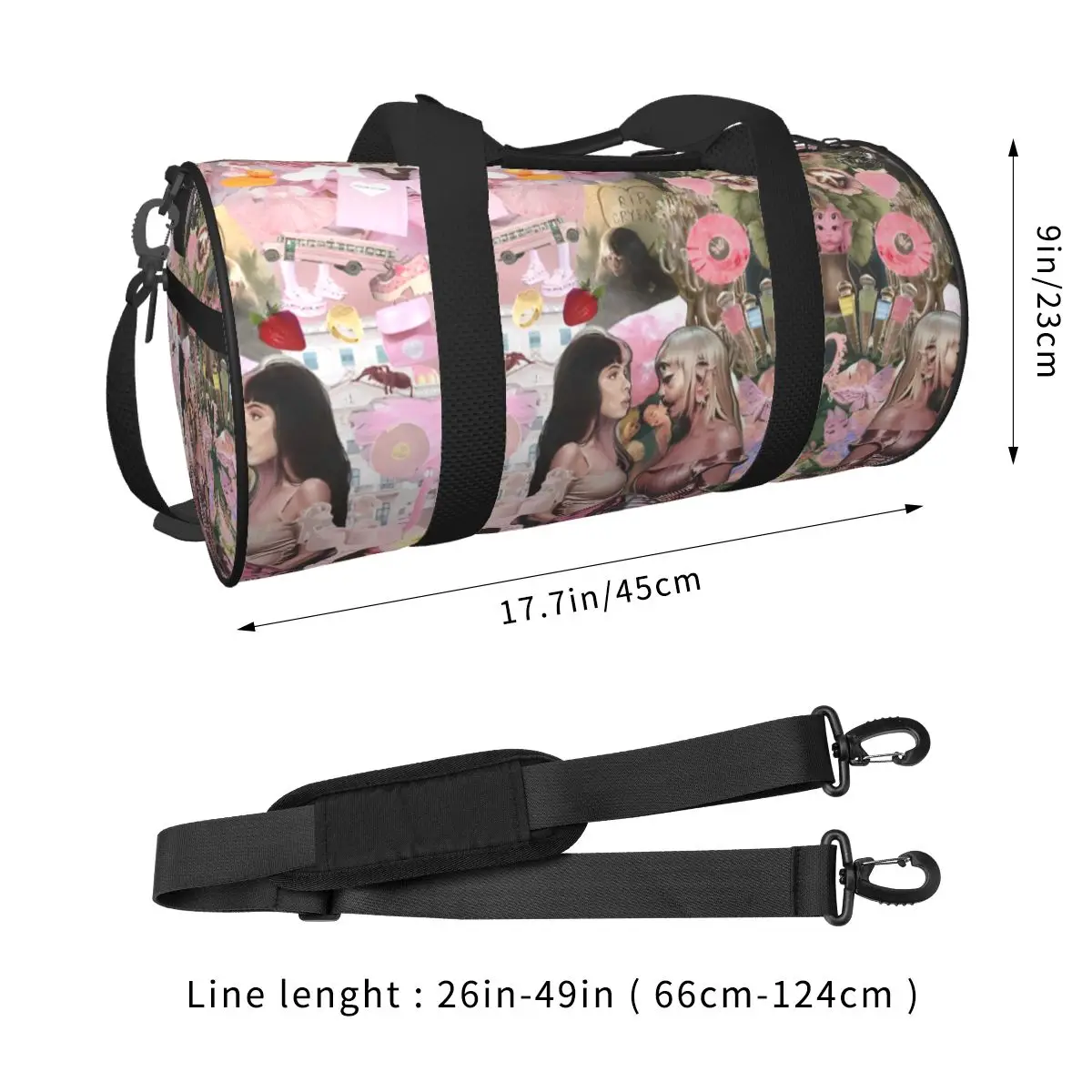 Melanies Martinezs-bolsas deportivas para cantante americana, bolsa de gimnasio de gran capacidad, bolso impermeable con diseño de pareja, bolsa de viaje bonita para Fitness