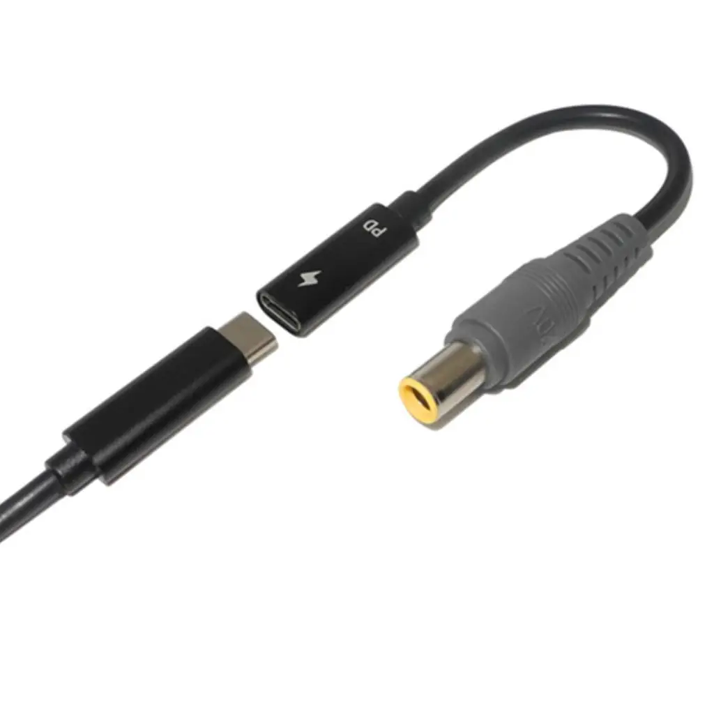 Notebook Charger Adapter Cable 7.9mm Round Jack to Square Tip Converter for Dell Inspiron