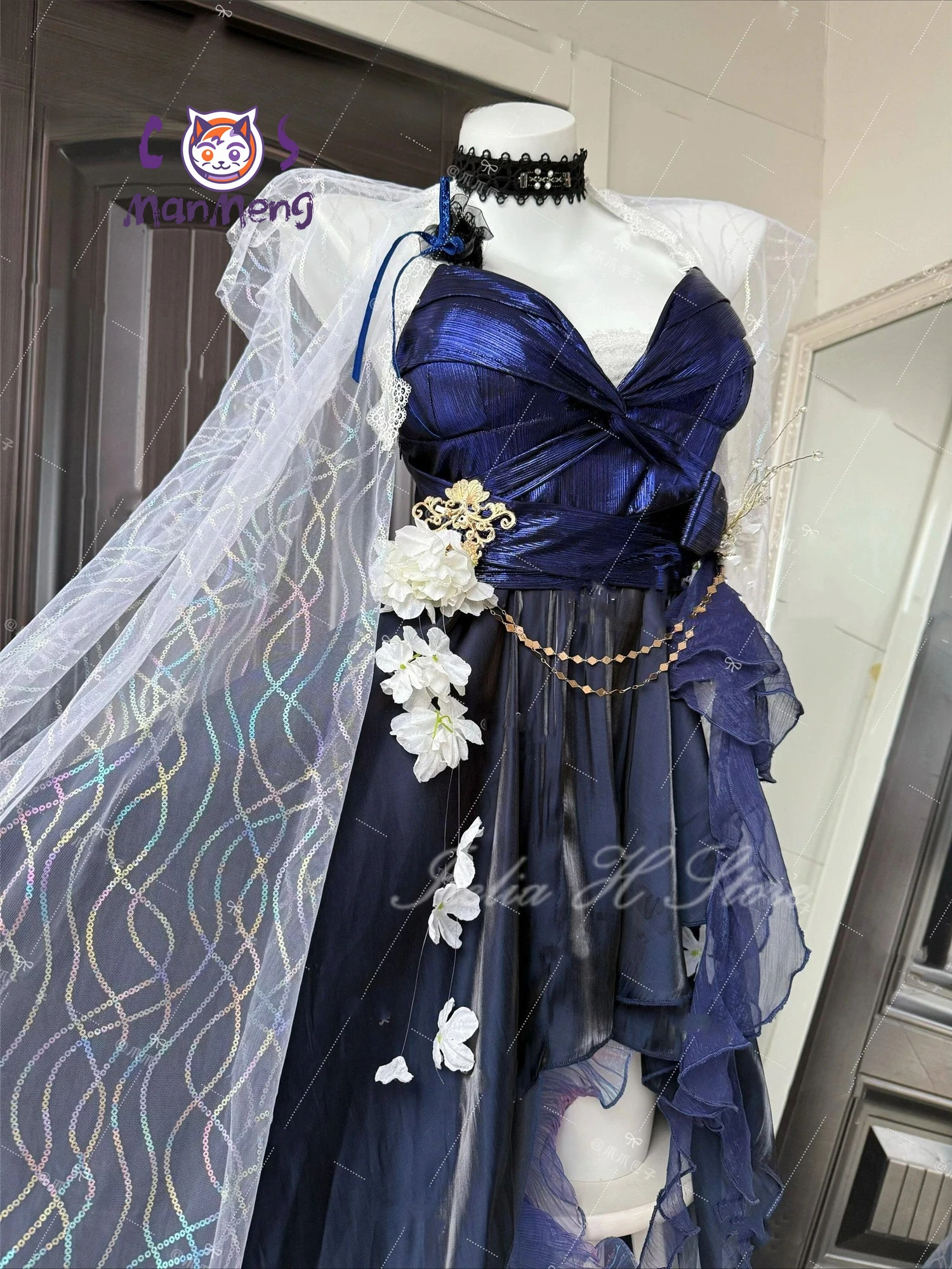 USS Lexington Anime Azur Lane Cosplay Costume Women Dress Halloween Party New Women's Sexy Dress Suit  Lexington Custom Size view 3