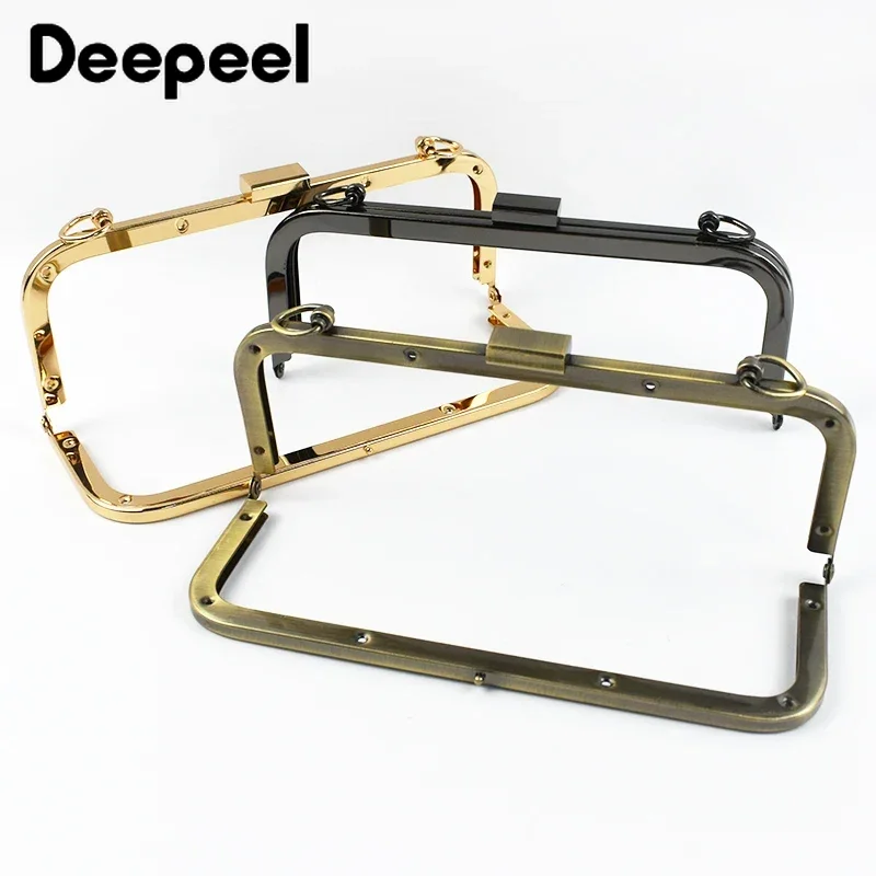 1/2/3Pcs Deepeel 20.5cm Metal Bag Handle Purse Frame Kiss Clasp Wallet Luggage Handles Clutch DIY Craft Bags Hardware Accessores