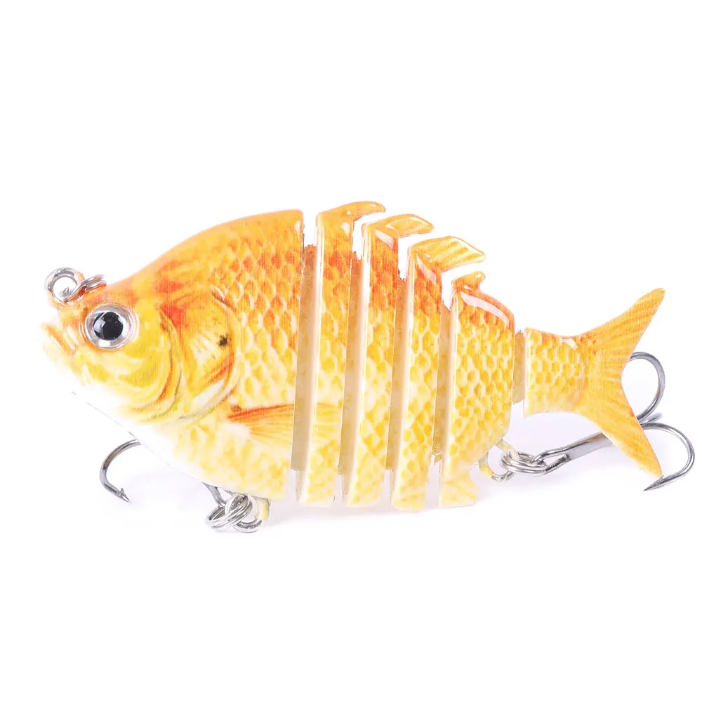 Swimbait Fishing Lures Lifelike Tilapia shape 6.35cm-9.3g Hard Bait 63mm 9.3g Lure With Treble Hook Multi Jointed Lures For Bass 4