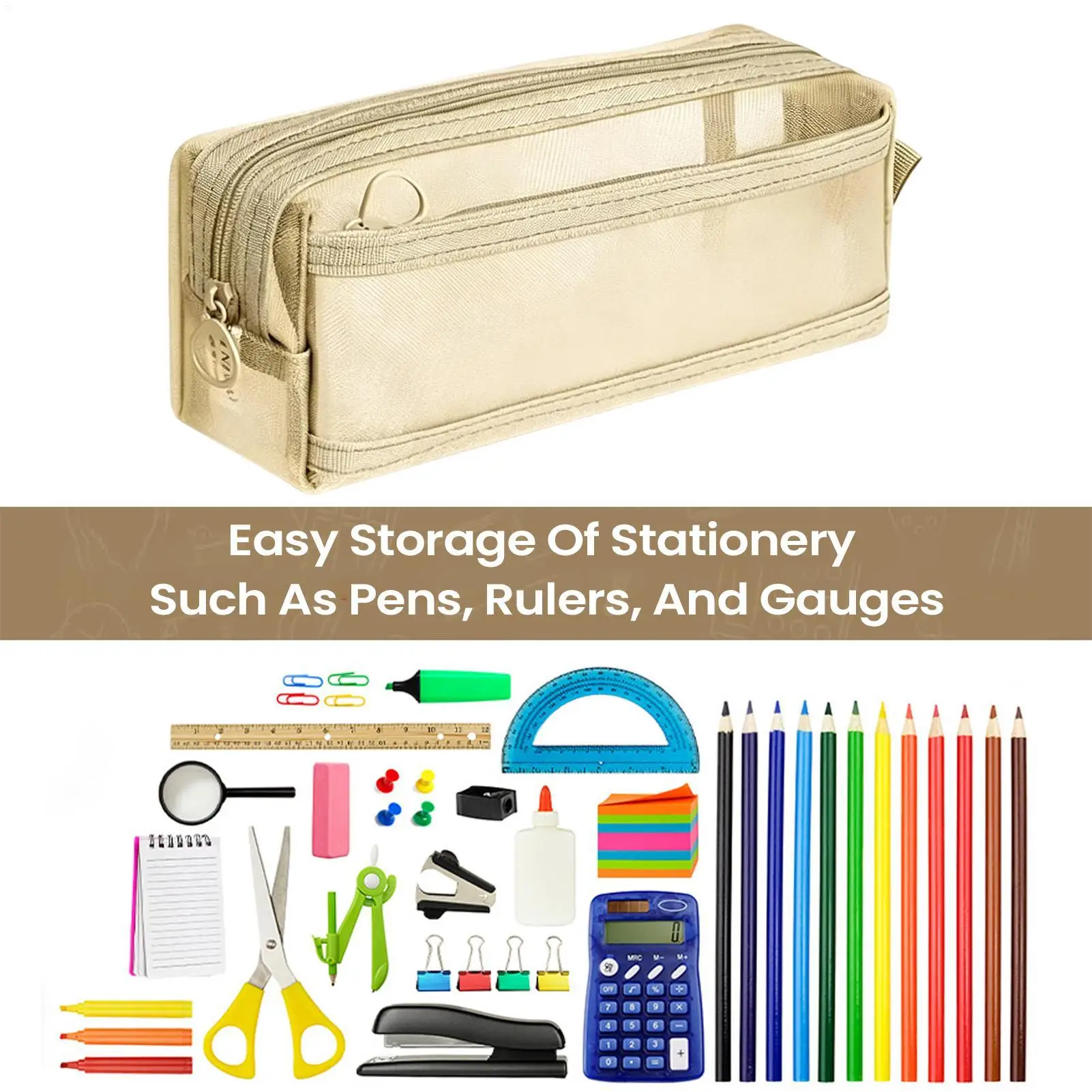 large-pencil-case-aesthetic-smooth-zipper-stationary-organizer-large-capacity-pencil-case-for-kids-girls-students-teacher-school