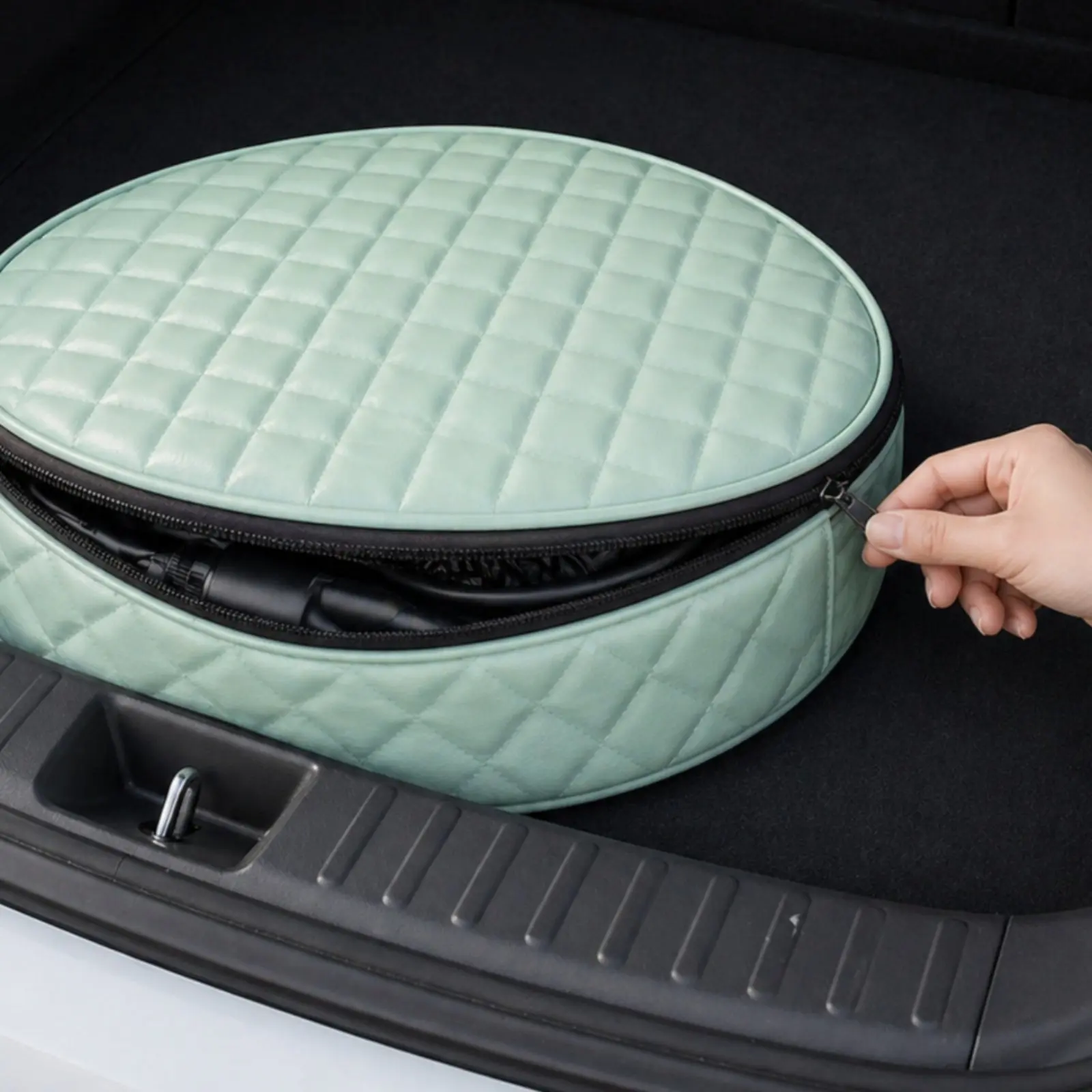 Charging Storage Bag Long-Lasting Portable Electric Vehicle Charging Bag Electric Car Charger Case Scratch-Resistant Flame
