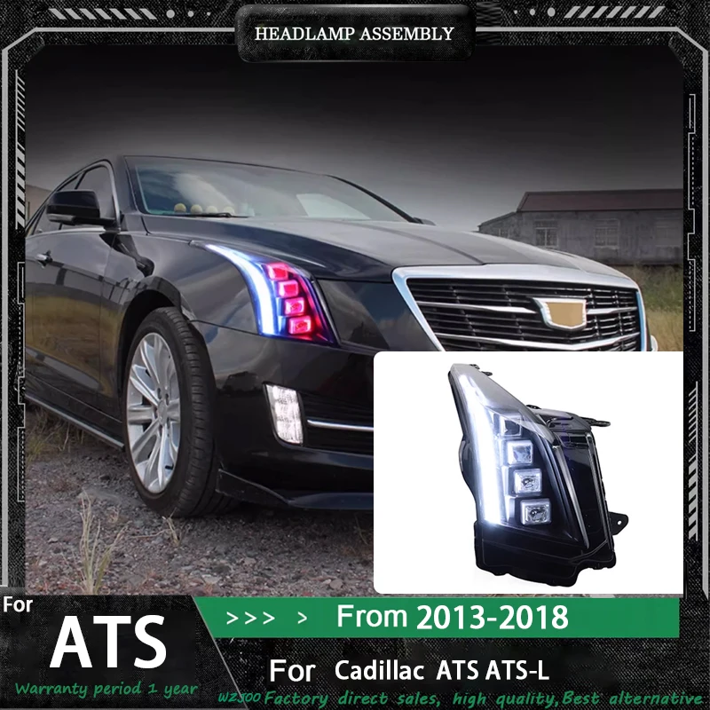 

Car Lights for Cadillac ATS LED Headlight Projector Lens 2014-2020 Head Lamp Front DRL Dynamic Signal Automotive Accessories