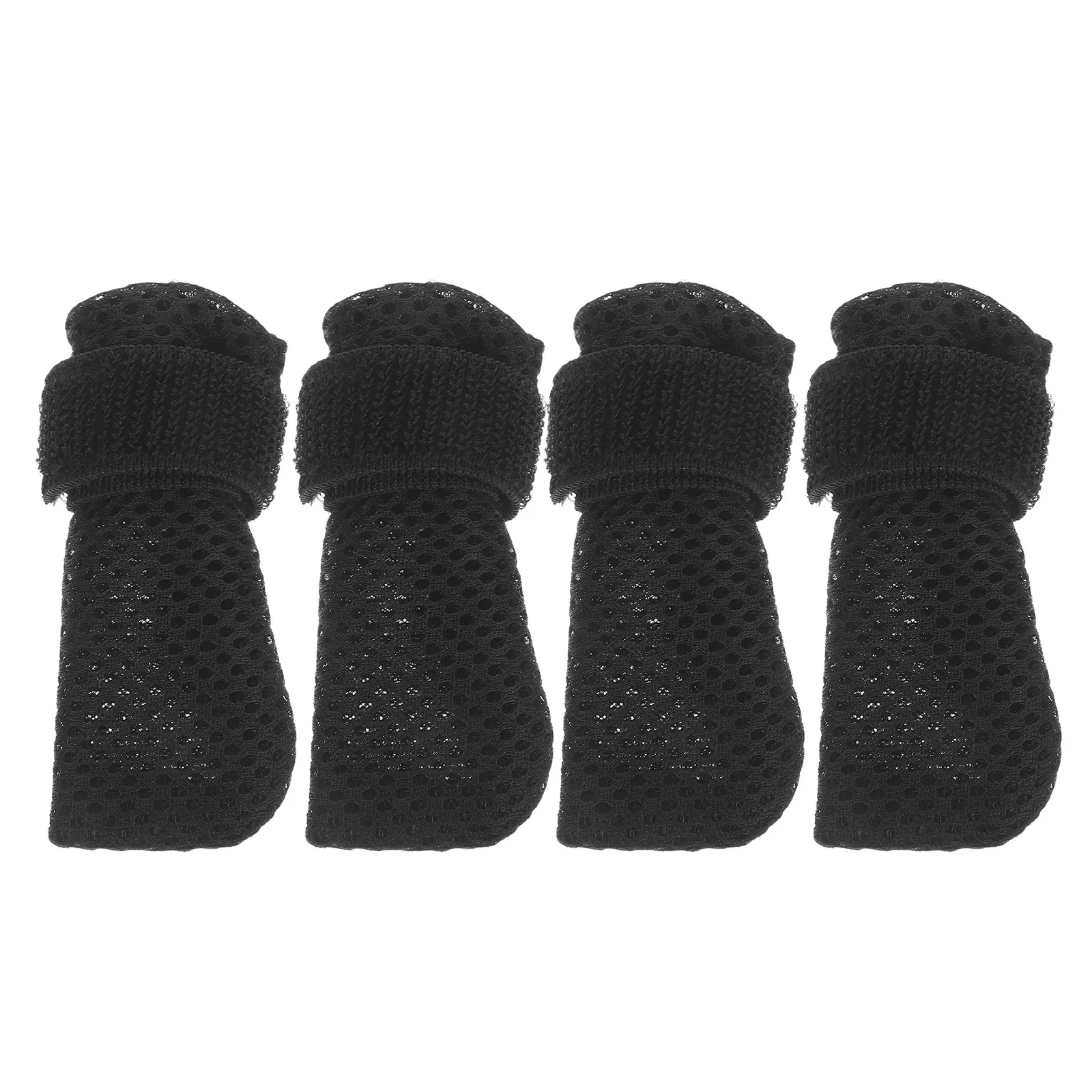 4 pares de protectores de patas suaves y cálidos para perros y gatos, calcetines antidesgarros para baño y cuidado de uñas, botines para perros pequeños y gatos