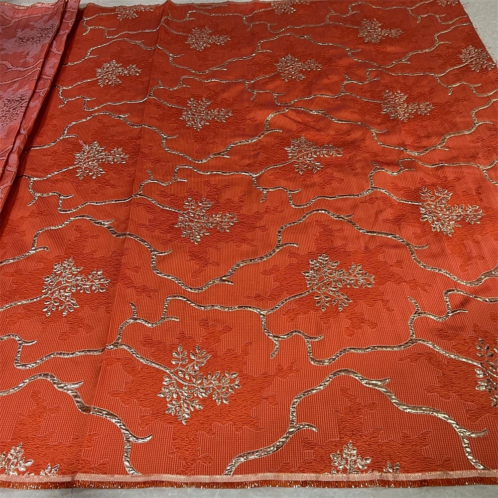 

African Nigerian Embroidery Lace Fabric, High Quality, French Tulle, Wedding Party Dress, Sequins, Organza 5Yards, 2026 PS0058