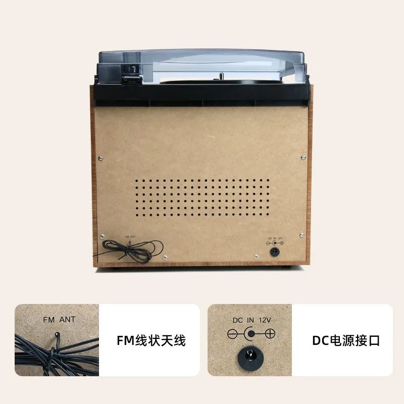Vintage all-in-one vinyl record player tape player disc player wireless card speaker multi-function