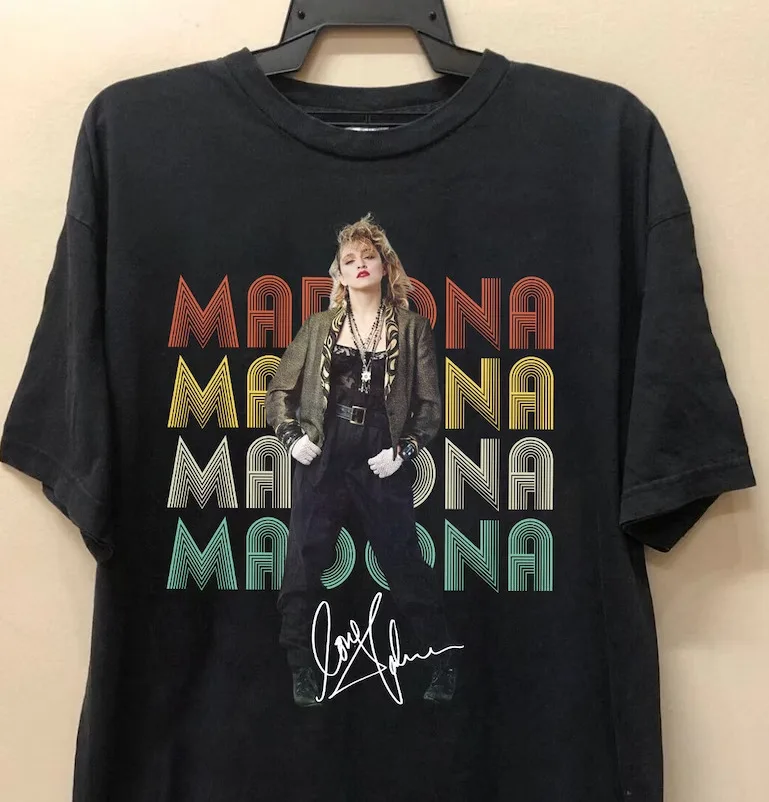 Maglietta Madonna Tour Retro Vintage per fan maniche lunghe o corte