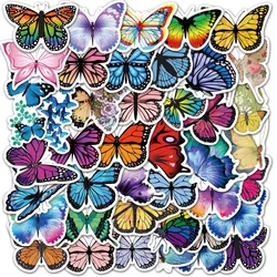 50 Pcs Butterfly Stickers|Butterfly Waterproof Vinyl Stickers for Water Bottles Cup Laptop Refrigerator Luggage Computer Mobile