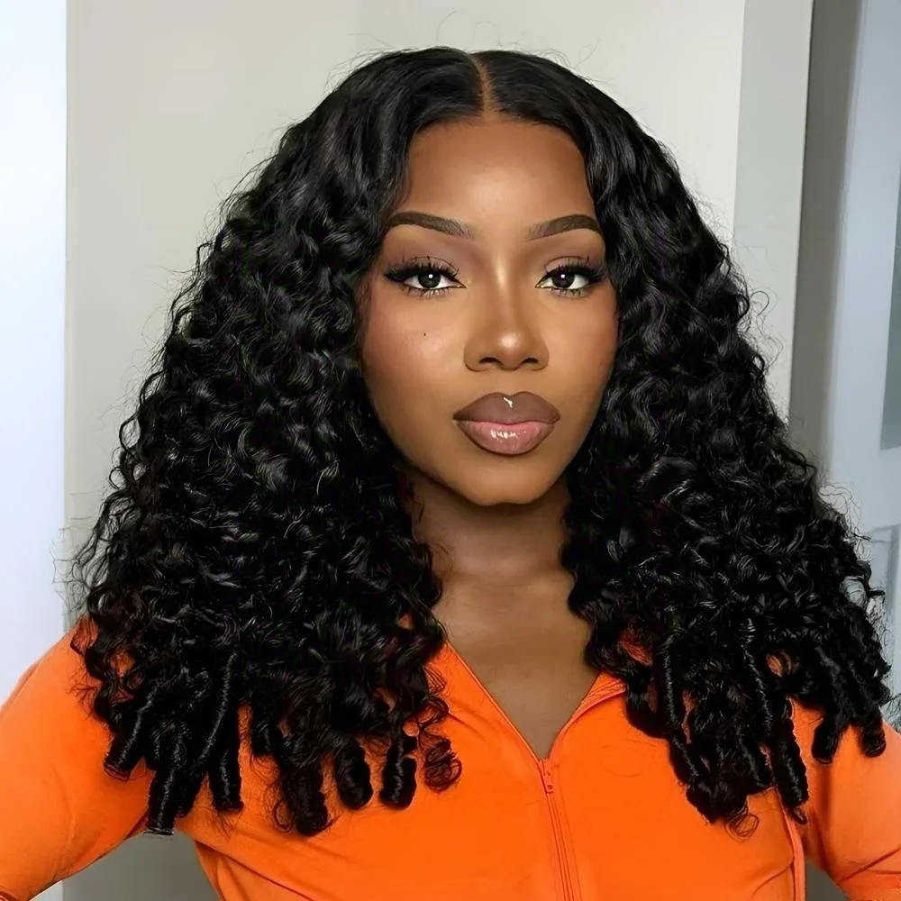 

200% Density Burmese Curly Wig Human Hair 13x4 HD Transparent Lace Frontal Wigs Pre Plucked 15A Burmese Human Hair Wigs 28 Inch