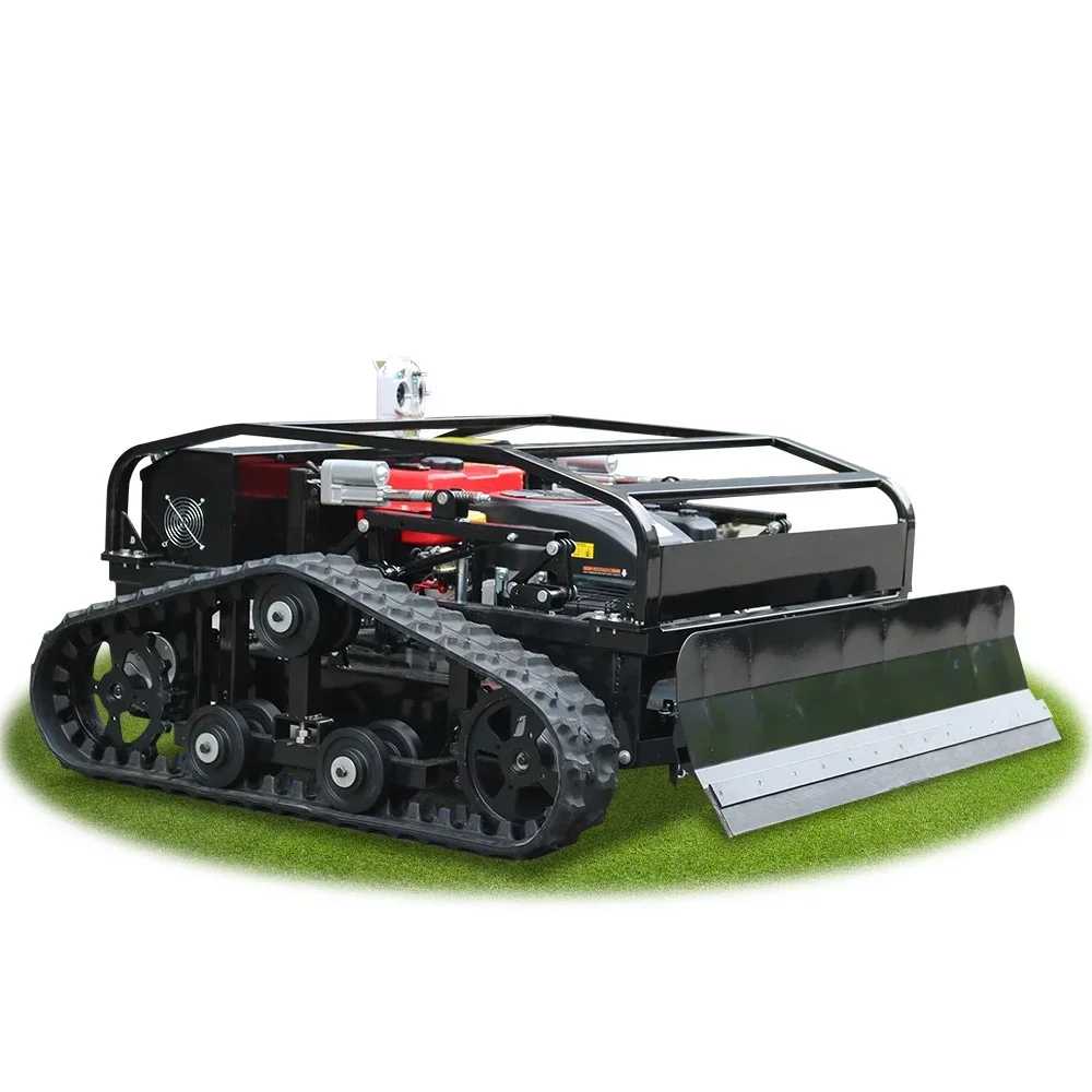 CE EPA Directly Manufacture Mini  Remote Gasoline Smart RC Zero Turn  Gas Lawn Mower With Snow Plow