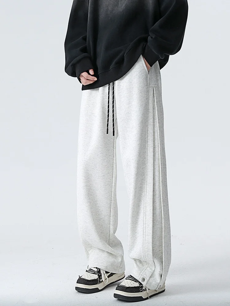 

Модные мужские повседневные брюки в стиле пэчворк, свободного прямого кроя, осенние, в американском ретро-стиле, хип-хоп, широкие, уличные, свободные, длинные