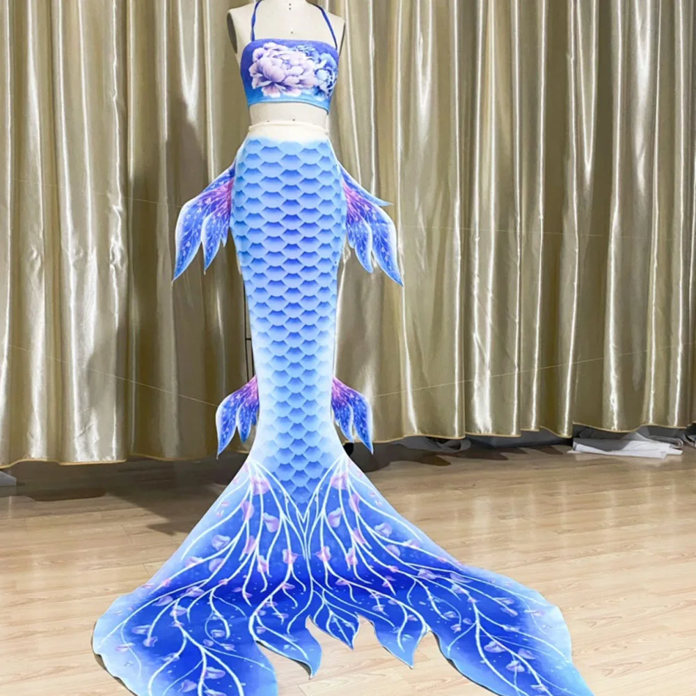 

Original mermaid swimsuit+bra adult big tail fish 2PCS summer beach swimming role play mermaid high-quality swimsuit