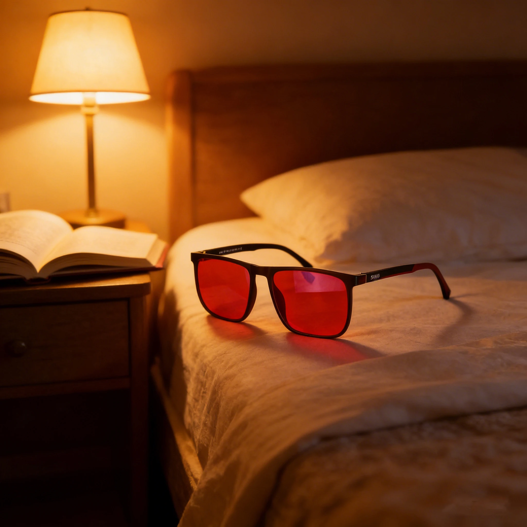 SHINU Blue light blocking computer glasses with prescription better sleep red lens orange lens custom prescription