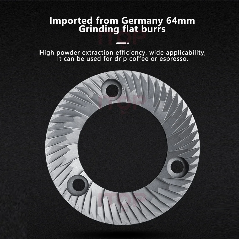 Macinacaffè ITOP 64MM frese piatte regolazione continua velocità regolabile 2023 nuovo arrivo