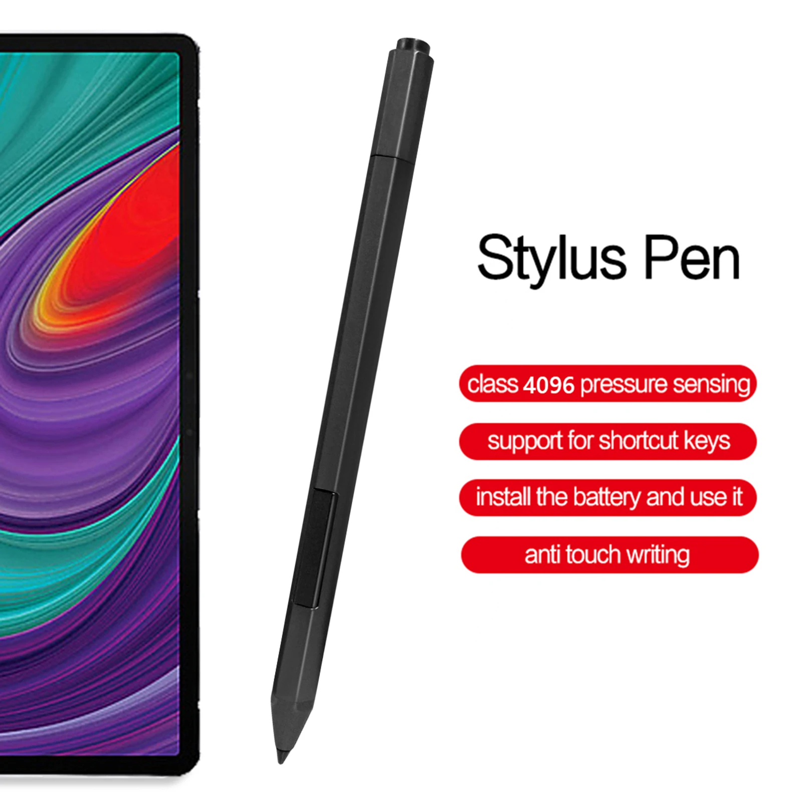 Touch Stylus Pen 4096 Drukgevoelige Actieve Capacitieve Stylus Bluetooth-compatibel voor Lenovo Yoga 520 530 720 C730 C740 920