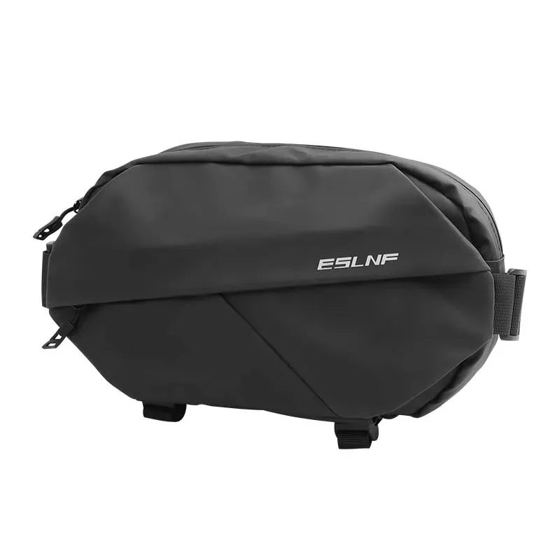 ESLNF Bicycle Reflective Bag Dazzling Bags Frame Pannier Bag Multifunction Outdoors Portable Shoulder Bag Bike Accessorie