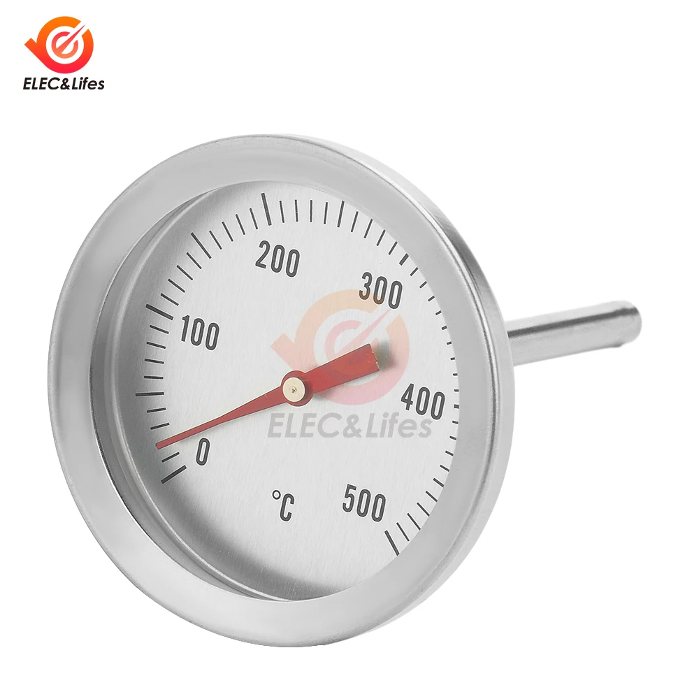 0-500 ℃   0-120 ℃   เครื่องวัดอุณหภูมิเตาอบสแตนเลสขาตั้งหน้าปัดขนาดใหญ่อบาร์บีคิวทําอาหารเนื้อสัตว์การวัดอุณหภูมิอาหารในครัวเรือน