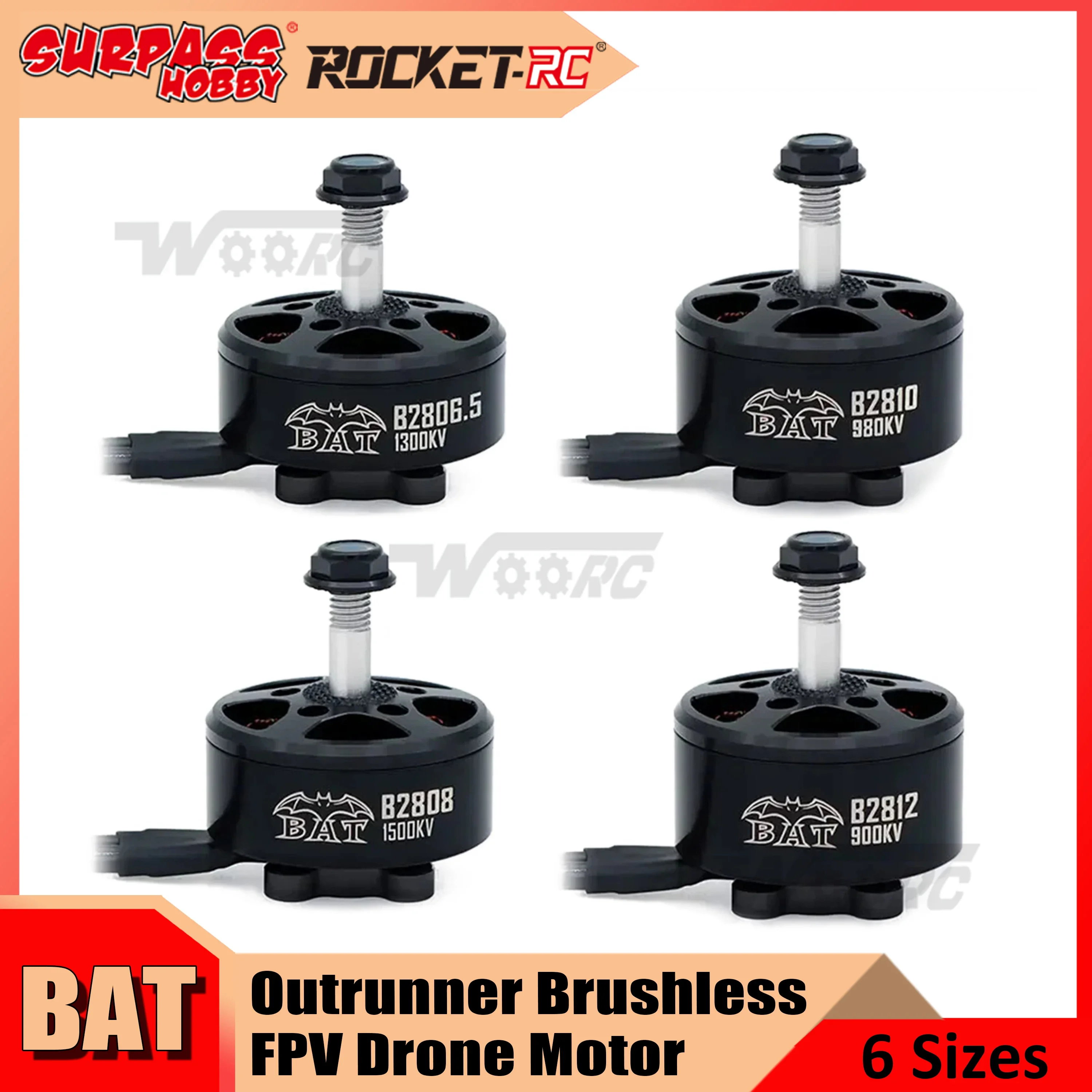 Surpass Hobby 2806.5 2808 2810 2812 3110 3115 Outrunner Brushless Motor for RC FPV Racing Drones Freestyle Frame APEX Mark4 XL7