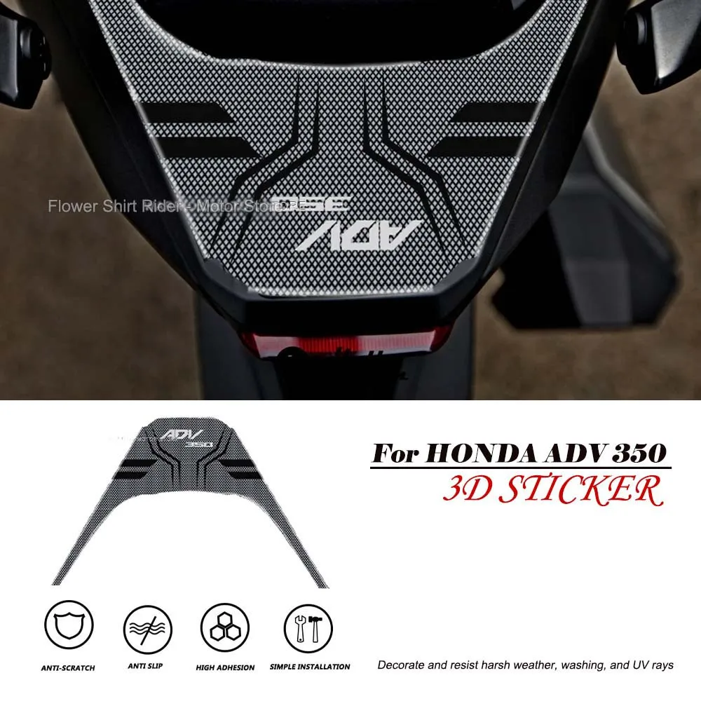 

For HONDA ADV 350 ADV350 2022 2023 3D Tail Pad Non-slip Decorate Decal Motorcycle Body Sticker Waterproof Decal Sticker