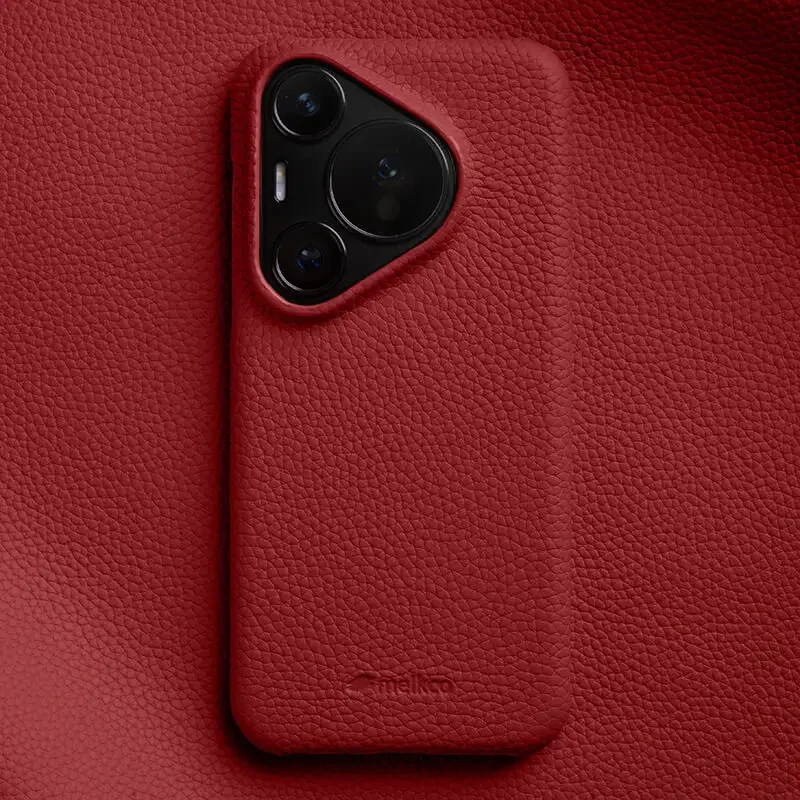 

Melkco Premium Genuine Leather Case For Huawei Pura 80 Ultra Pura 70 Pro Plus Business Plain Cowhide Back Cover With Retail Box