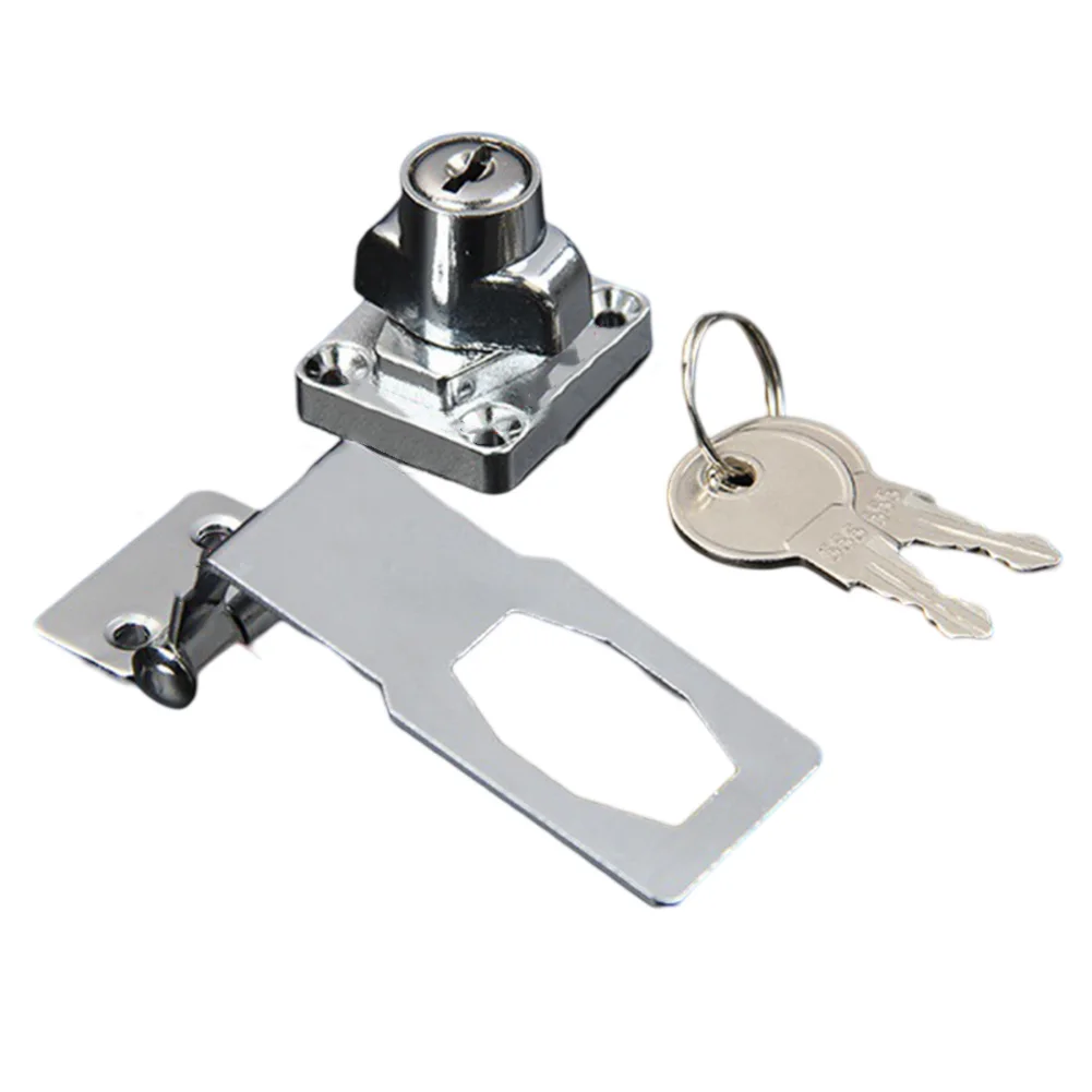 Furniture Lock 3 Inches Cabin Door Lock Compact Design Cabinet Lock Metal Hasp Lock Alloy Material Compact Design