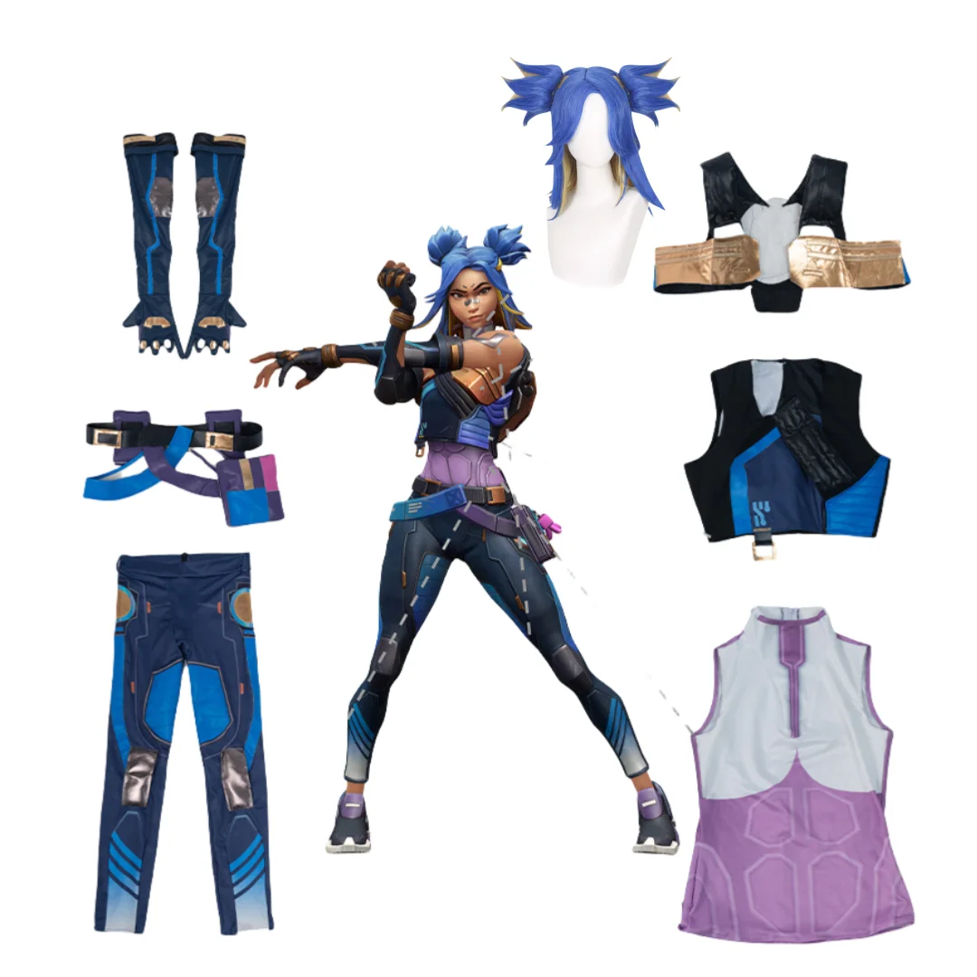 

Game Valorant Neon Cosplay Costume Wig