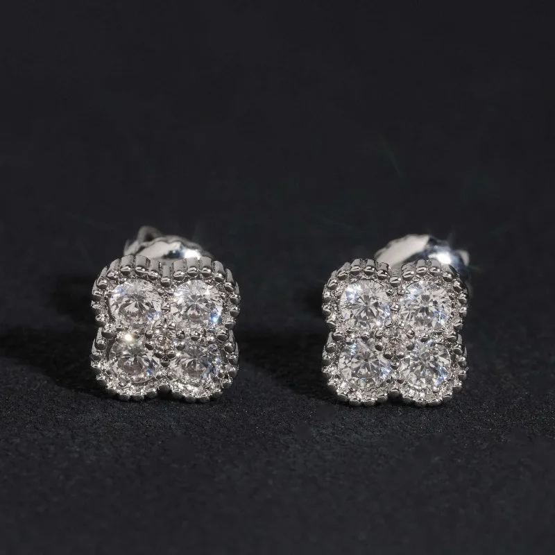 

Серьги-гвоздики Nightclub Punk 5A с квадратными цирконами – унисекс, золотые, эффектные, для хип-хопа, уличной моды и повседневной носки