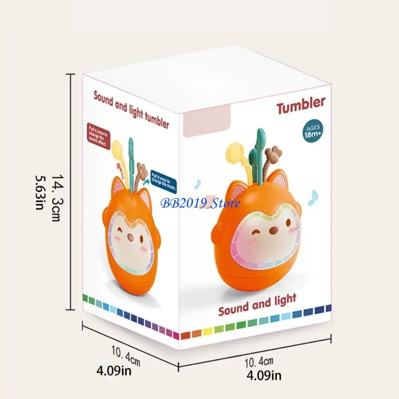 Q0KB Jouet éducatif bébé avec musique apaisante jouet développement léger léger pour moteur fine du