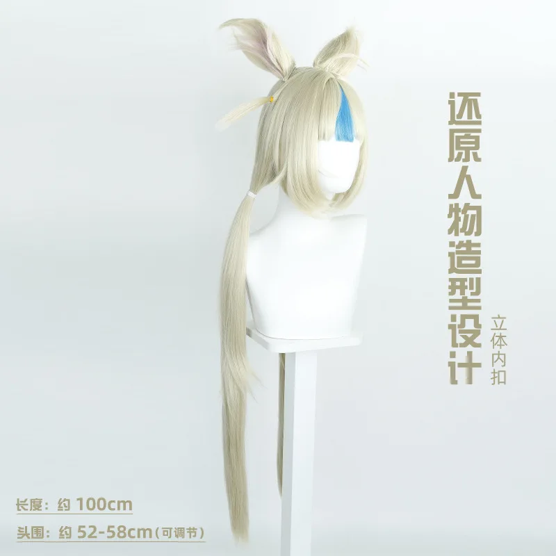 ゲームVtuber　サメコサバ　コスプレウィッグ　耳なし　グルア　新衣装　シャークセーラー服　ハロウィンパーティー　ロールプレイウィッグ