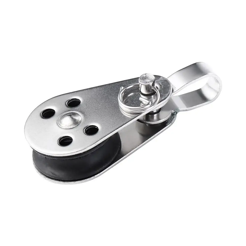 Power Transmission Parts Fixed Traction Pulley Bearing Lifting Wheel Tools 25mm Stainless Steel Pulley Kayak Boat Accessories