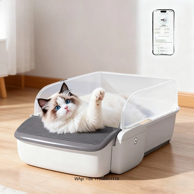 

open design intelligent automatic cat box intelligent application self-cleaning
