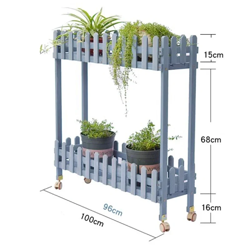 شرفة متعدد الطبقات رفوف النباتات خشب متين زهرة الجرف حديقة اناء للزهور رفوف النباتات في الهواء الطلق أثاث الفناء Soporte FYPS