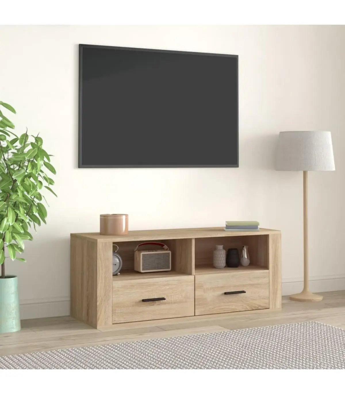 Furniture TV furniture for TV plywood color oak 100x35x40 cm