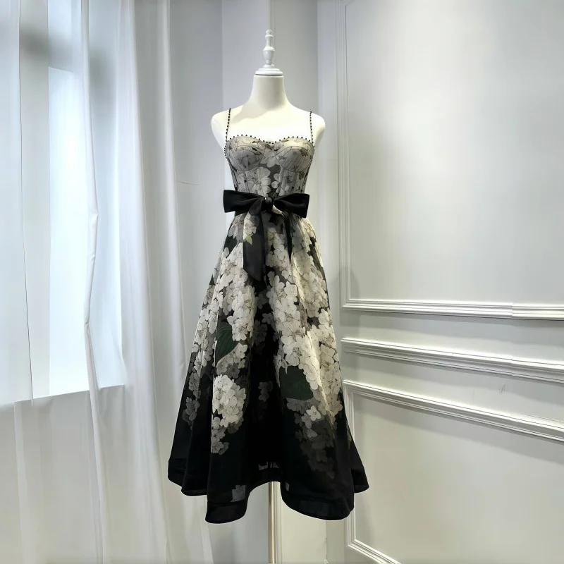 

Women's Dress Floral Linen Elegant Long Sexy Dresses Casual Vacation Beach Party Dresses Woman Clothing Fashion Summer Dresses