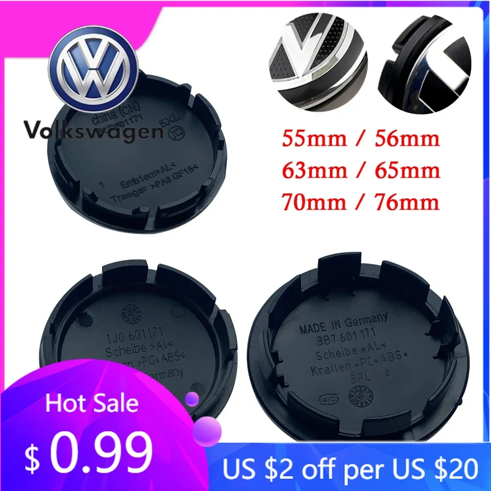 

Для VW Volkswagen Jetta MK5 Golf, 4 шт., 55 мм, 56 мм, 65 мм, 70 мм, колпачки-заглушки для центрального отверстия колеса, для VW Volkswagen Jetta MK5 Golf