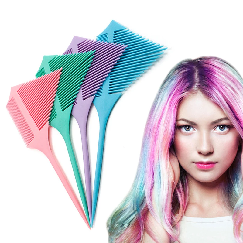 Multifunctional Hair Dye Comb Hairdressing Brushes Hair Stylist Hair Tool Triangular Comb Tip-tail Parted Hair Comb Supplies