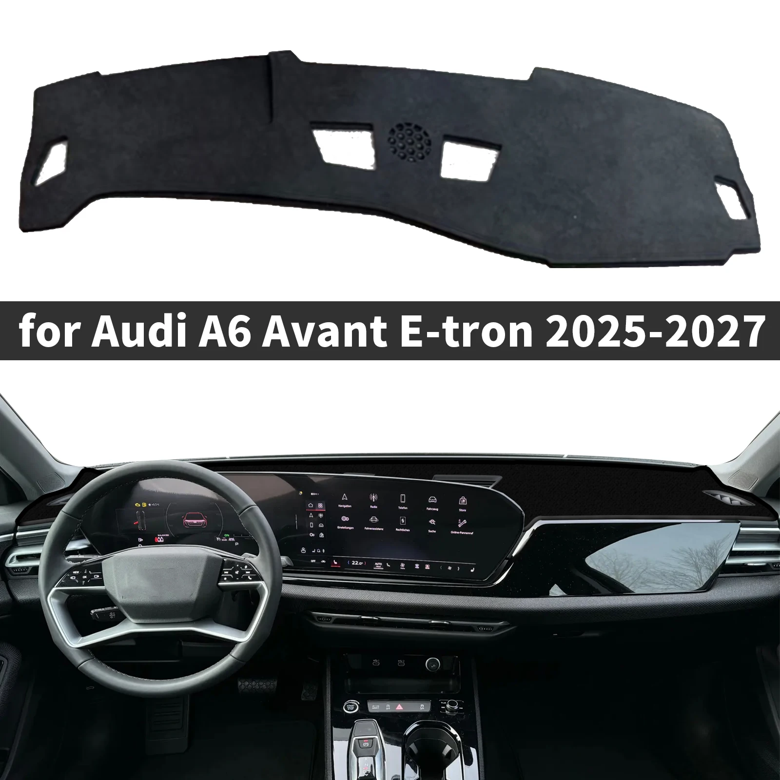 fit for Audi A6 E-tron S6 RS6 2025-2027 Avant Car Dashmat Accessories Dashboard Cover Pad DashMat Sunshade Protective Carpet