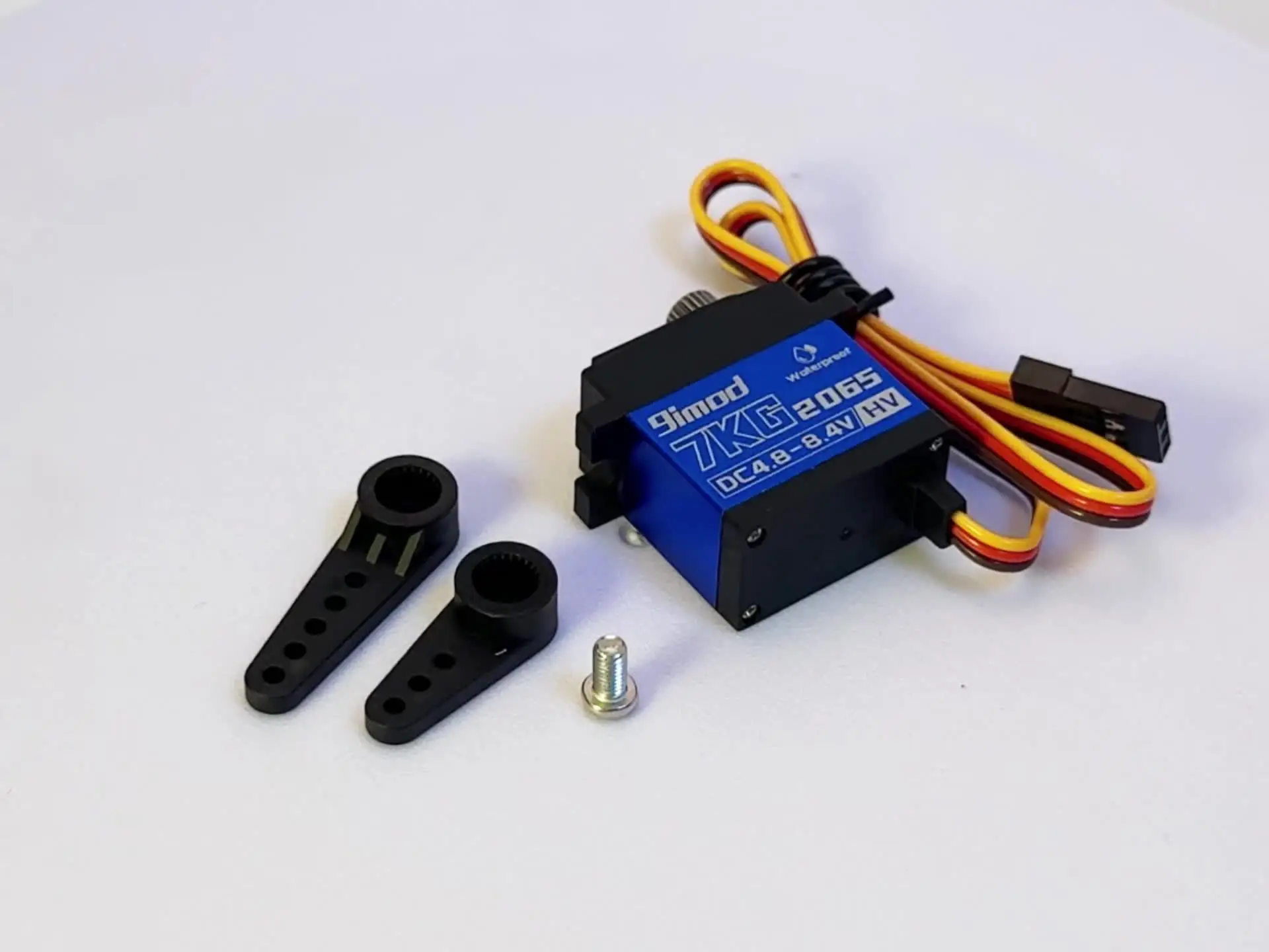 9IMOD 7kg 2065 Servo numérique étanche HV métal engrenage Mini Servo avec klaxon/support/liens de direction pour voiture TRX4M 1/18 RC  26