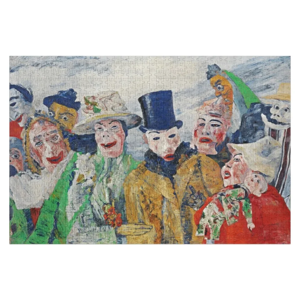 

The Intrigue - James Ensor Jigsaw Puzzle Personalised Name Personalized Custom Name Wood Puzzle