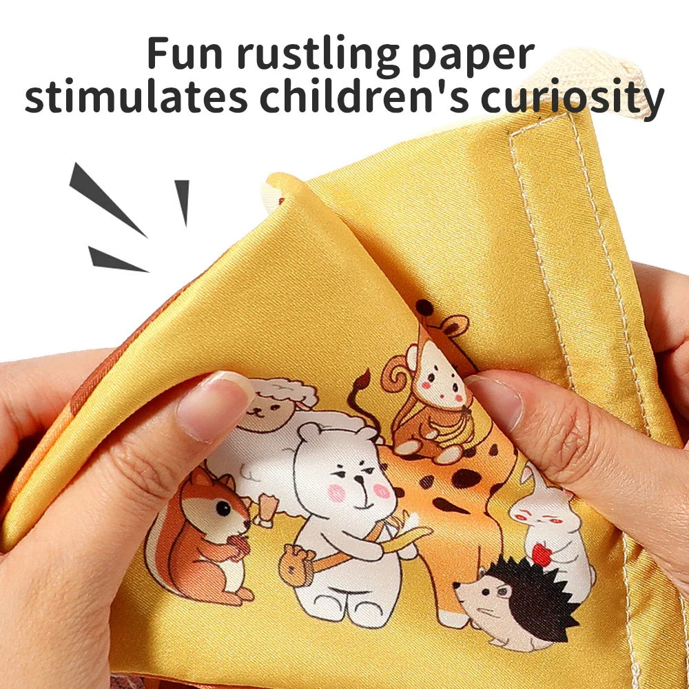 Animal Baby Cloth Book Enlightenment Early Education Toys Cognitive Tear Books Sensory Games Newborn Gift Infants Activity