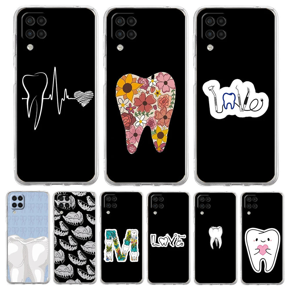 Dentist Dental Dent Tooth Phone Case For Samsung A13 A33 A35 A55 A73 A53 A23 A51 A71 A21S A31 A41 A05s A03S A15 A25 5G Cover