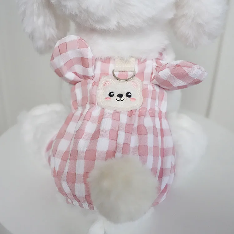 ملابس ربيعية للحيوانات الأليفة، ملابس متقلب بأربعة أرجل، ملابس بذلة للقطط والكلاب، ملابس بيجامة للجرو