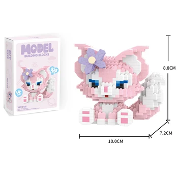 Animation Building Blocks Mickey Minnie Don Puppy Cartoon Model Miniature Building Blocks Action Doll Children's Toy Christmas G 15